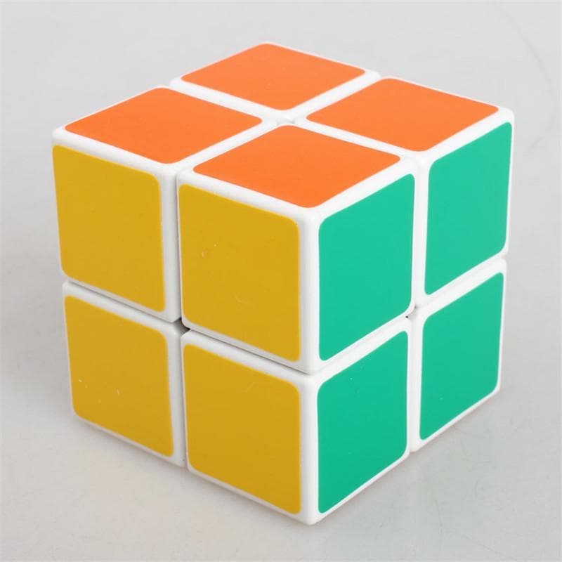 Puzzle Magic Cube Funny Fidget Cube Hand Spin Anti -Stress Toy Children Toys Educational Puzzle Spee white