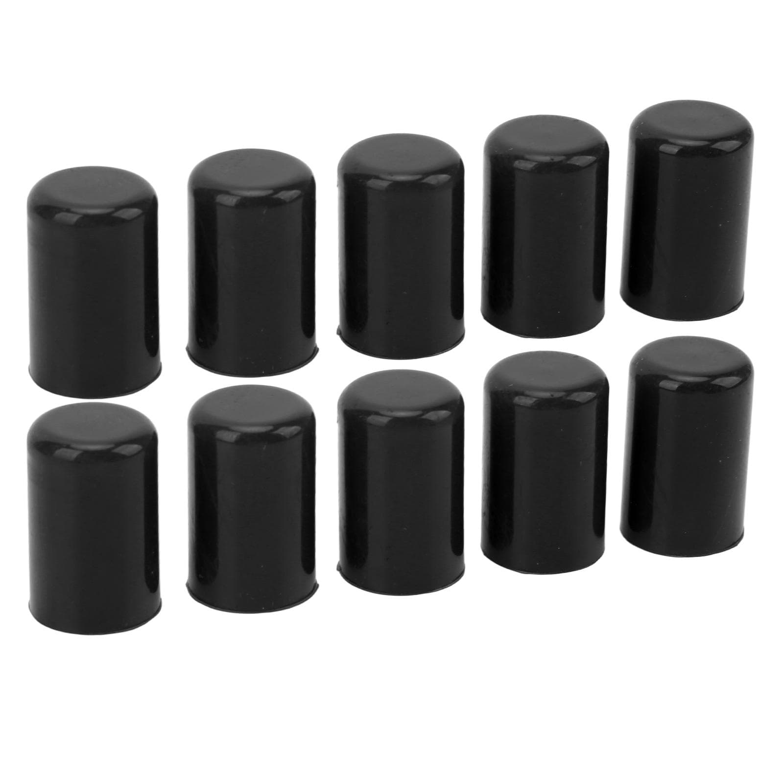 10Pcs Silicone Blanking Cap Universal Intake Vacuum Hose Tube End Bung Plug Inner Diameter 14mm black