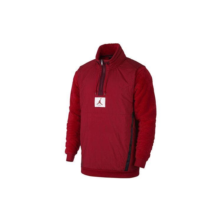 Jordan Fleece Pullover Sports Jacket Men Outerwear Red AH6256-687 L