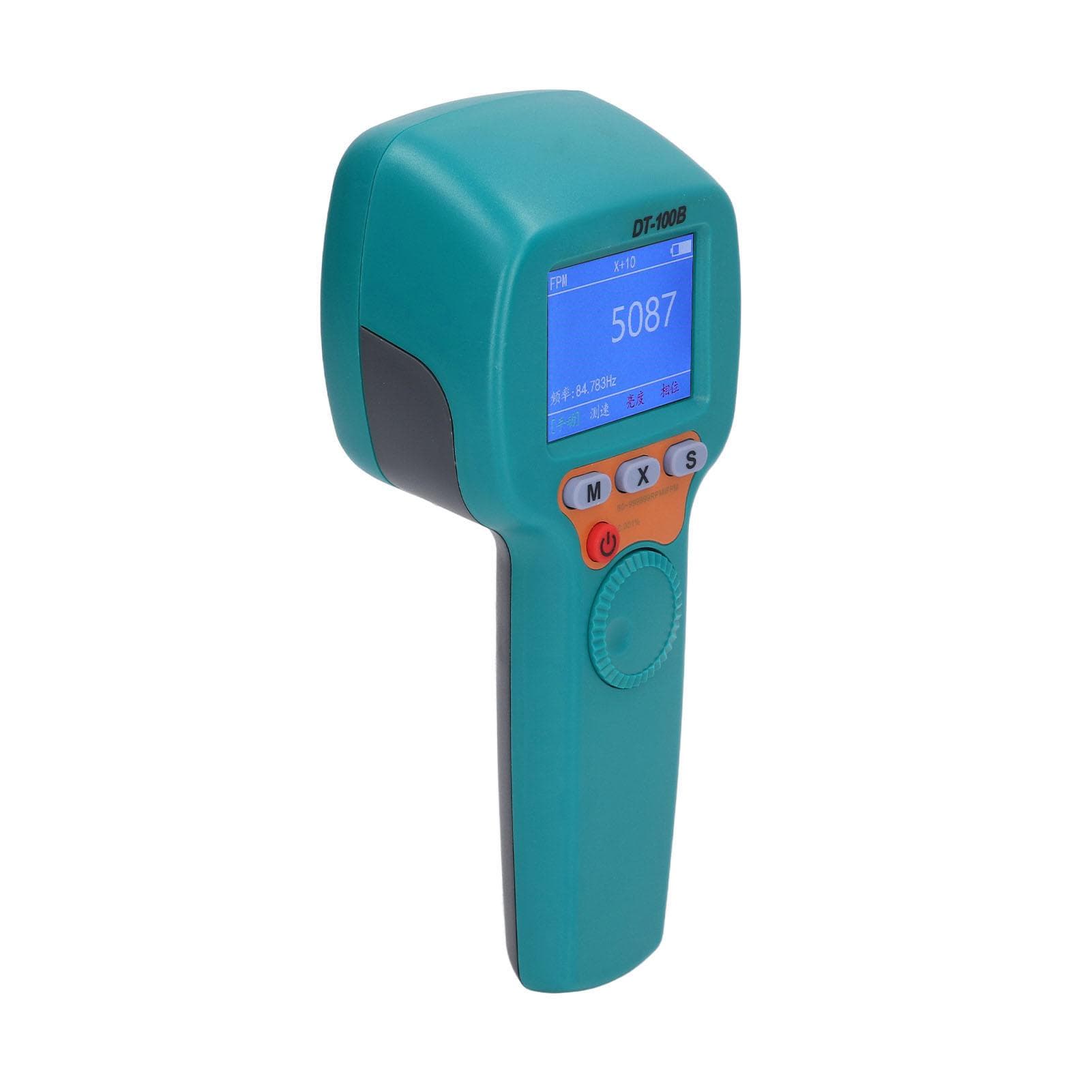 Handheld Stroboscope DT100B Rechargeable LED Flash Strobe Tachometer 1500LX 60 to 999999 RPM