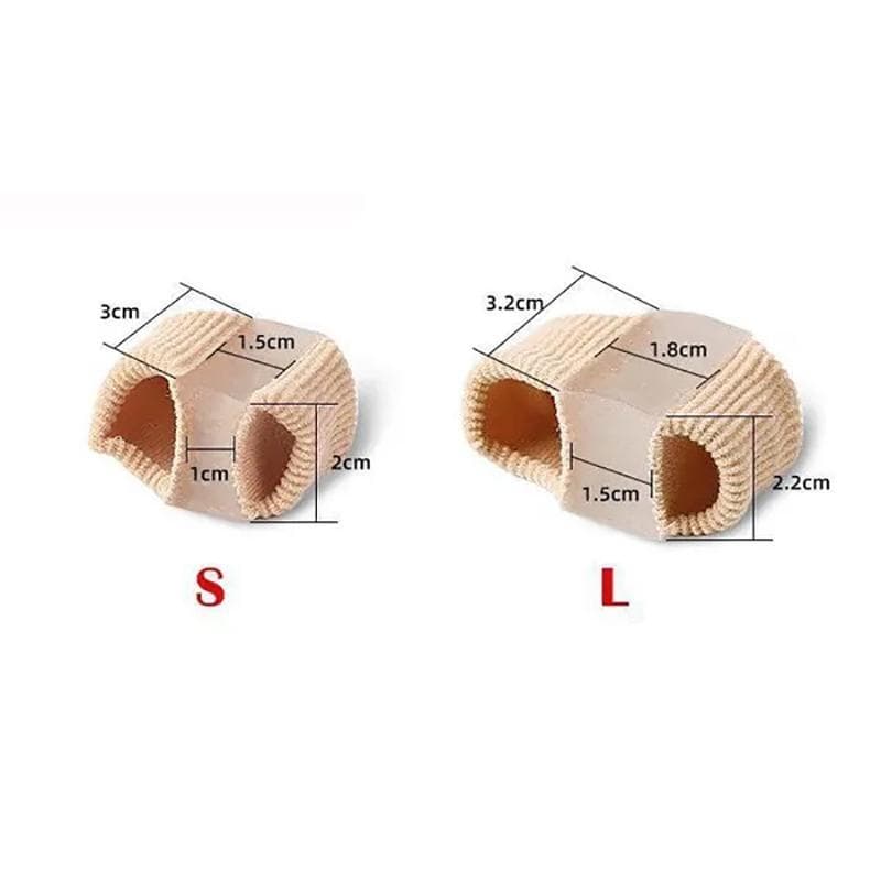 2Pcs Toe Separator Silicone Toe Sleeve Gel Foot Toe Care Tools S