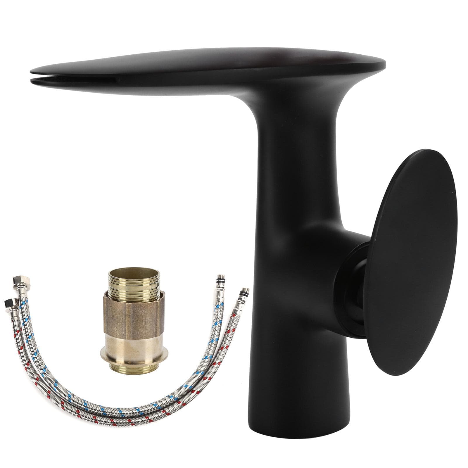 Black Basin Sink Faucet with Single Handle Mixer Water Tap Bathroom Kitchen AccessoryInternational
