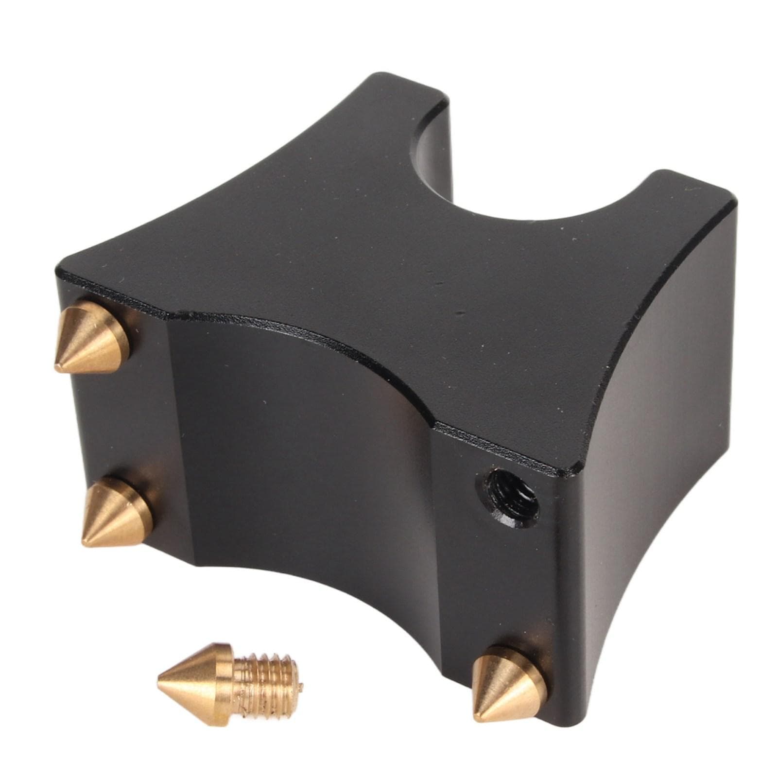 HiFi Cable Tray Stand Spike Multifunction Aluminium Alloy HiFi Cable Clamp Wire Bracket Power black