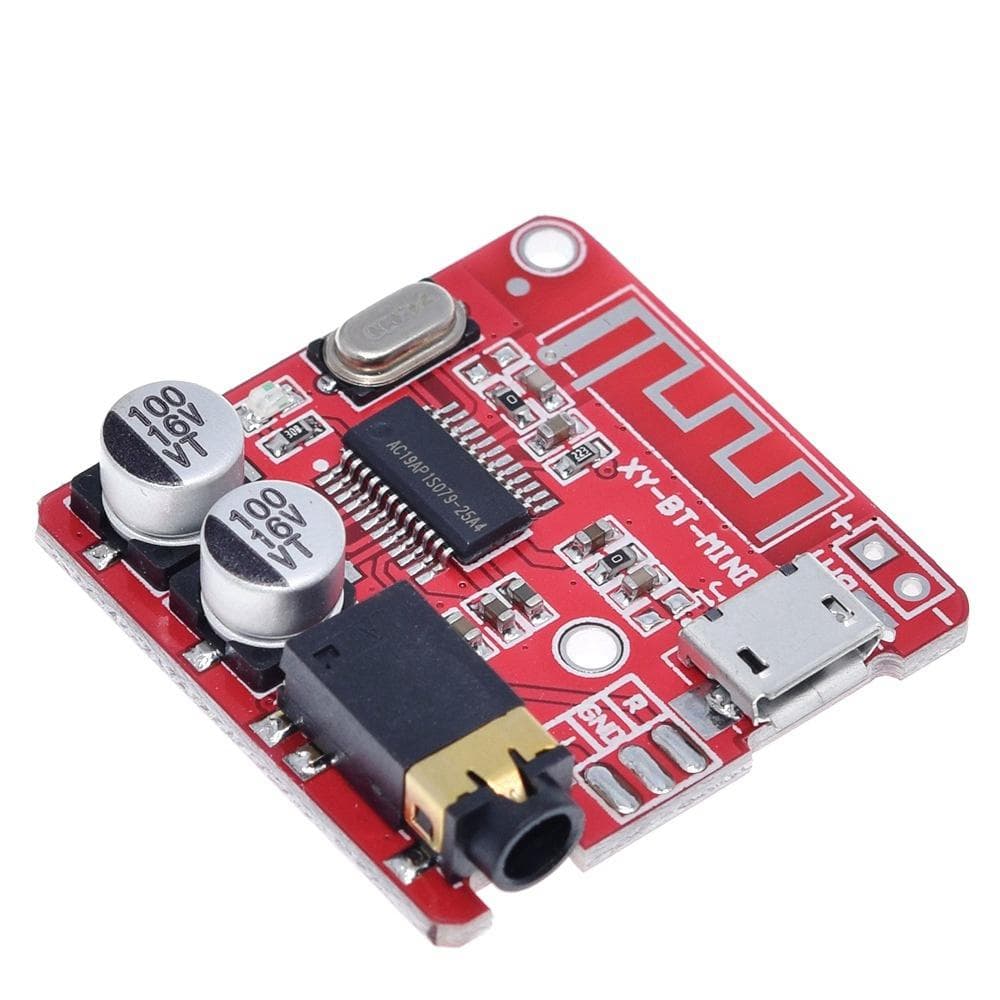Bluetooth Audio Receiver Board Bluetooth 5.0 MP3 Lossless Decoder Board Wireless Stereo Music Module 3.7-5V 1pc red