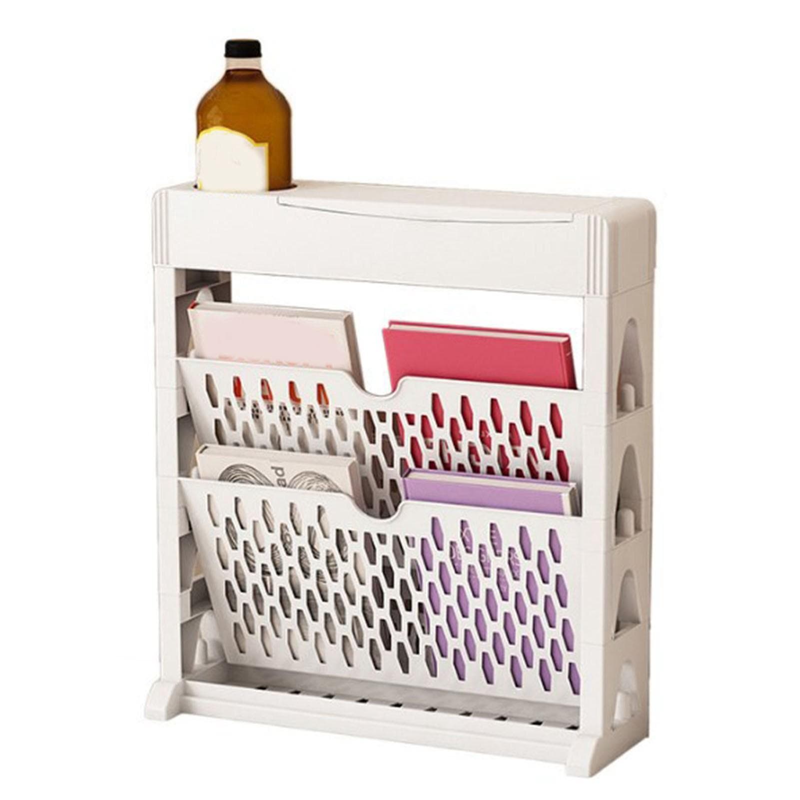 Bookshelf Multipurpose Simple Style Large Capacity Single Row Space Saving Multilayer Book Storage