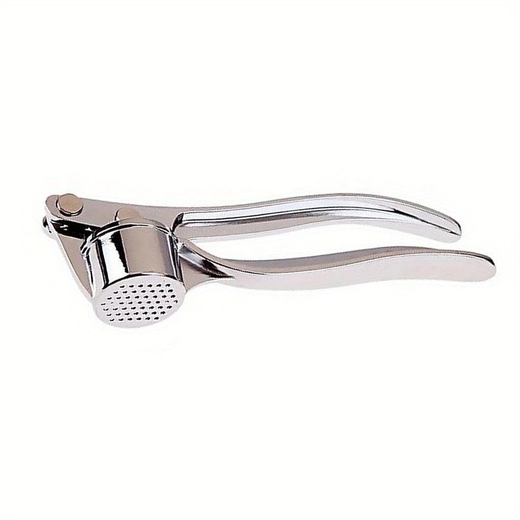 Stainless Steel Garlic Press and Chopper - Durable Rust Resistant Kitchen Tool for Easy Crushing of Garlic, Ginger and Herbs