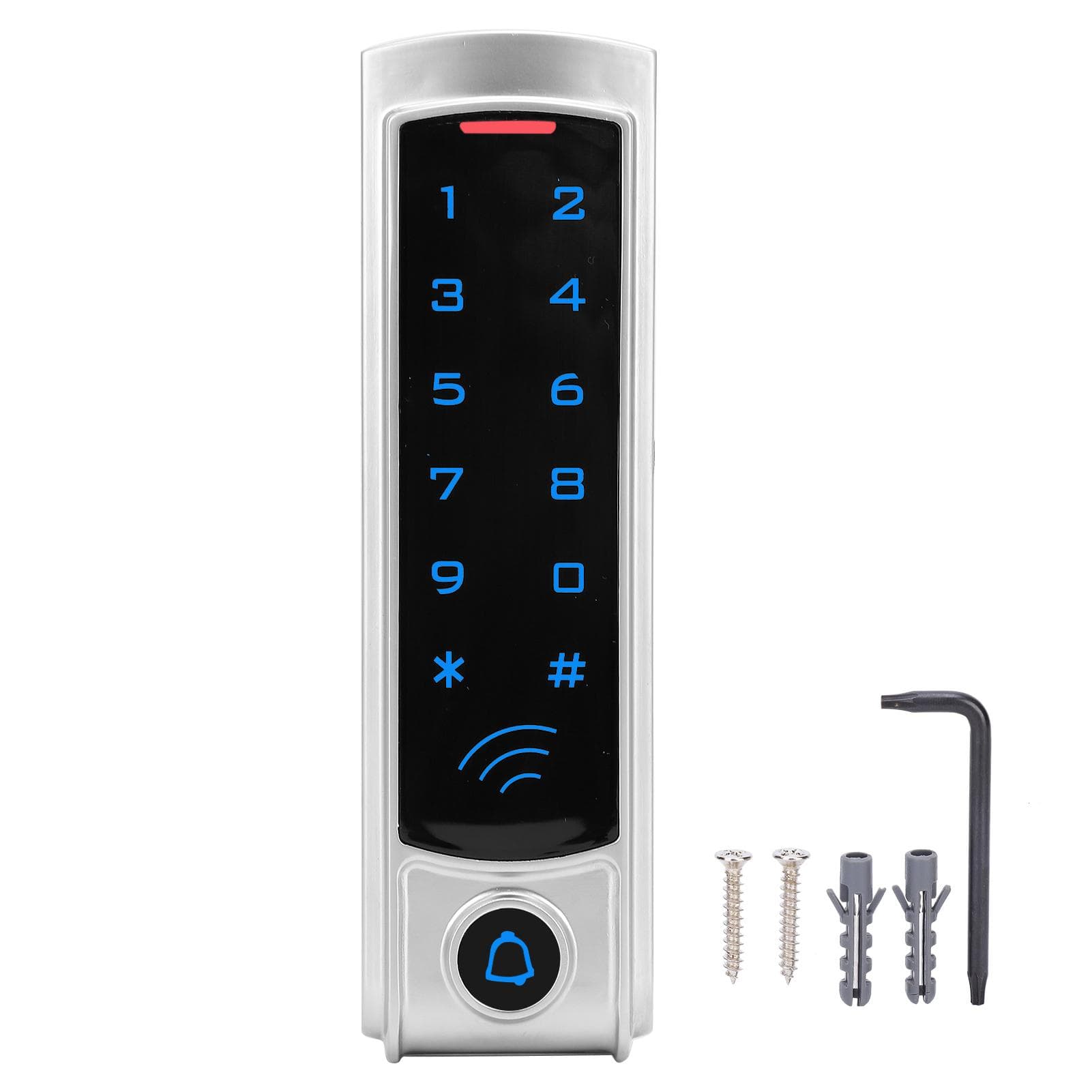 Door Keypad 125KHz RFID Password Card Reader Access Controller with Backlit Keyboard for Home Office