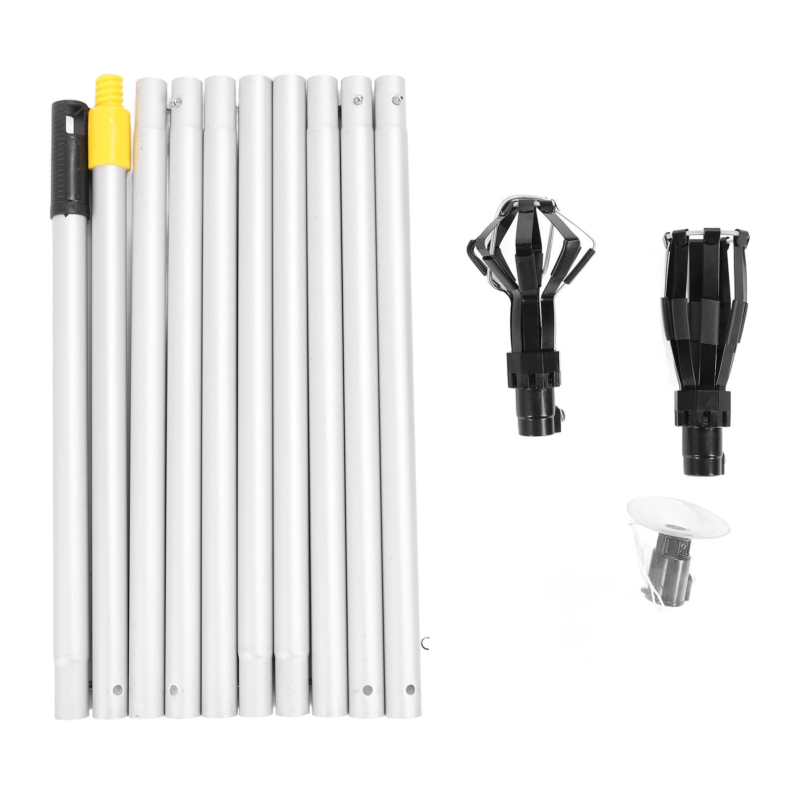 High Arrive Light Bulb Changer Kit 10Pcs Connecting Rods 2Pcs Grabbers 1 Suction Cup Light Bulb black
