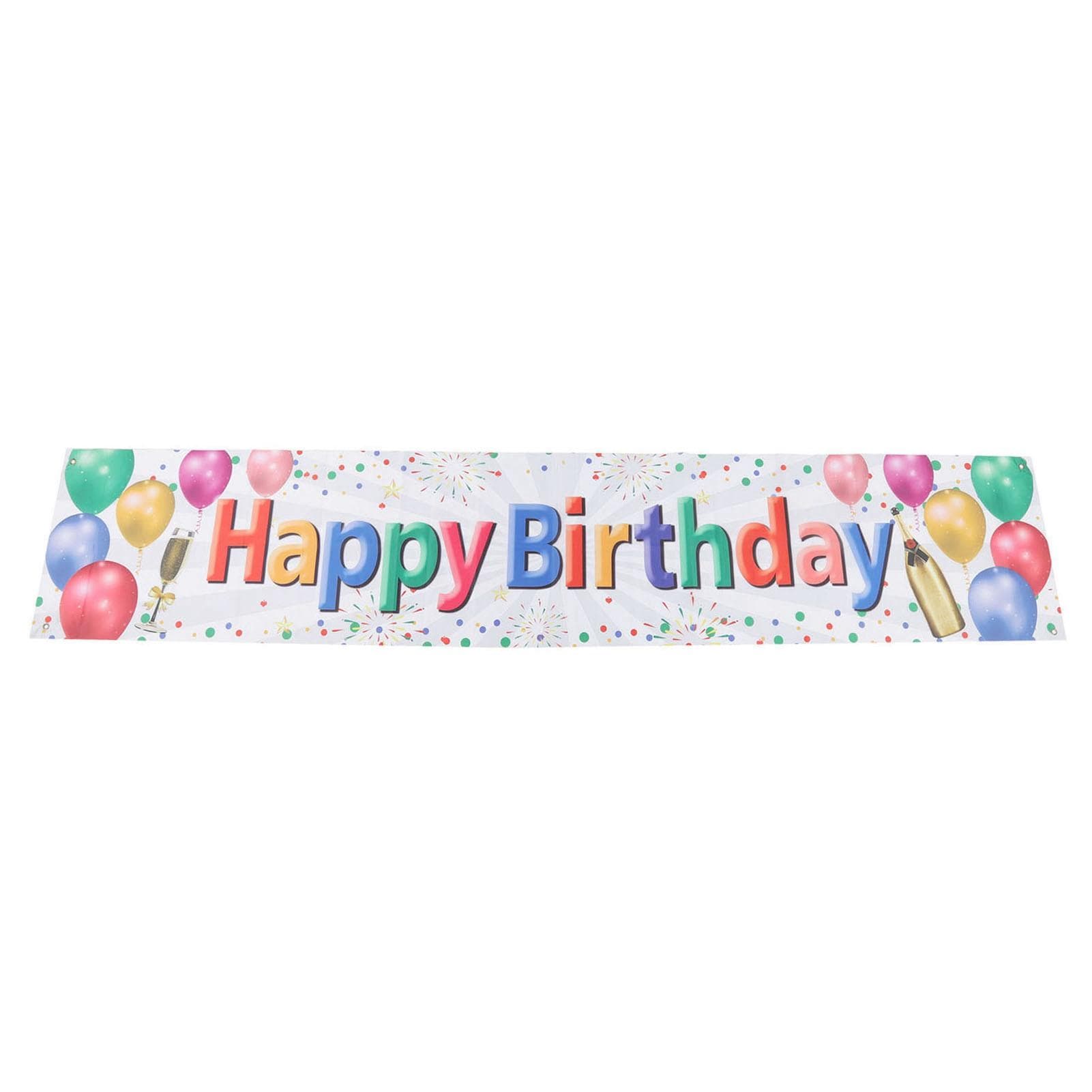 Happy Birthday Decorations Backdrop Balloon Fireworks Champagne Happy Birthday Yard Sign for