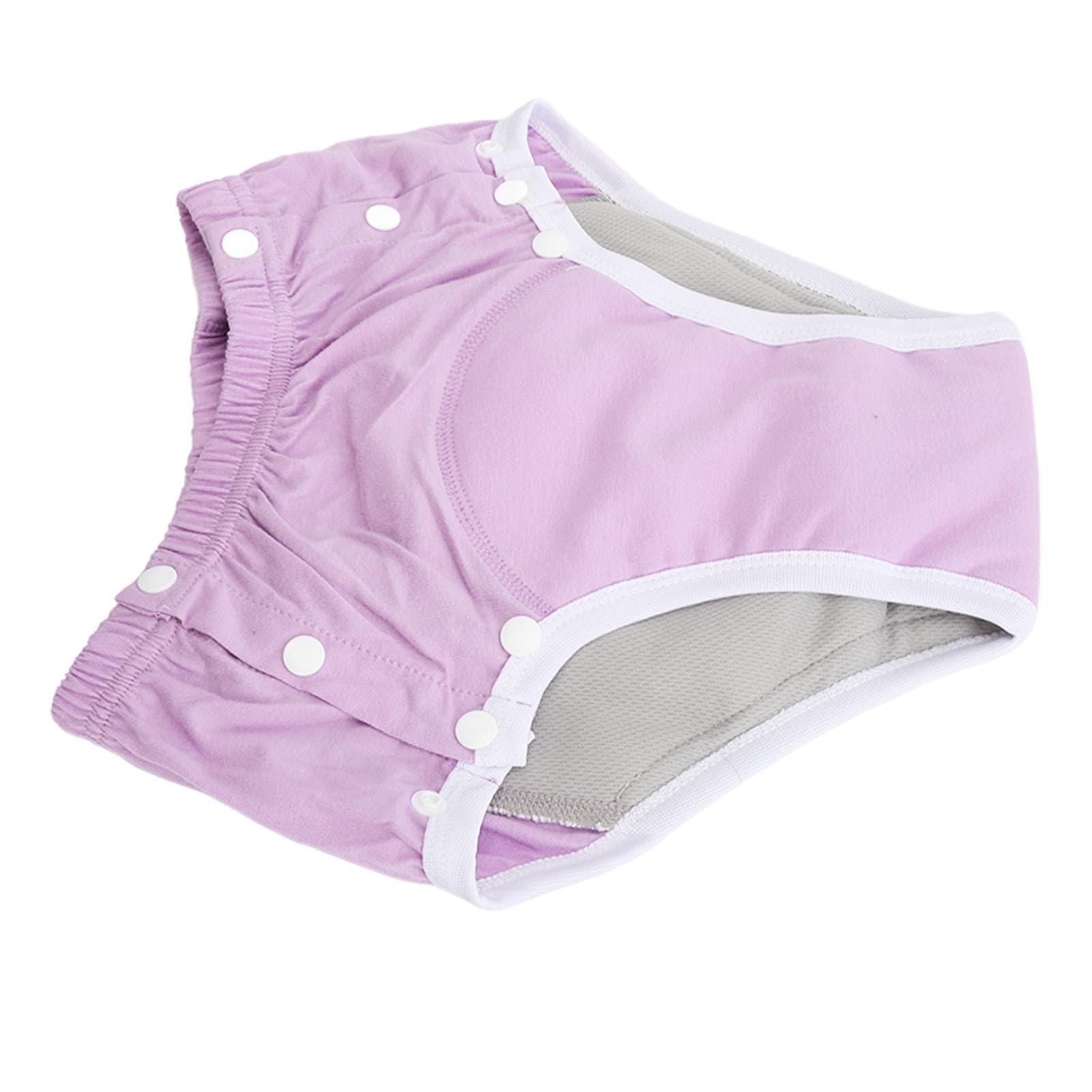 Washable Incontinence Underpants Pure Cotton Reusable Highly Absorbent Leakage Proof Adults Cloth S(for 2-4kg)