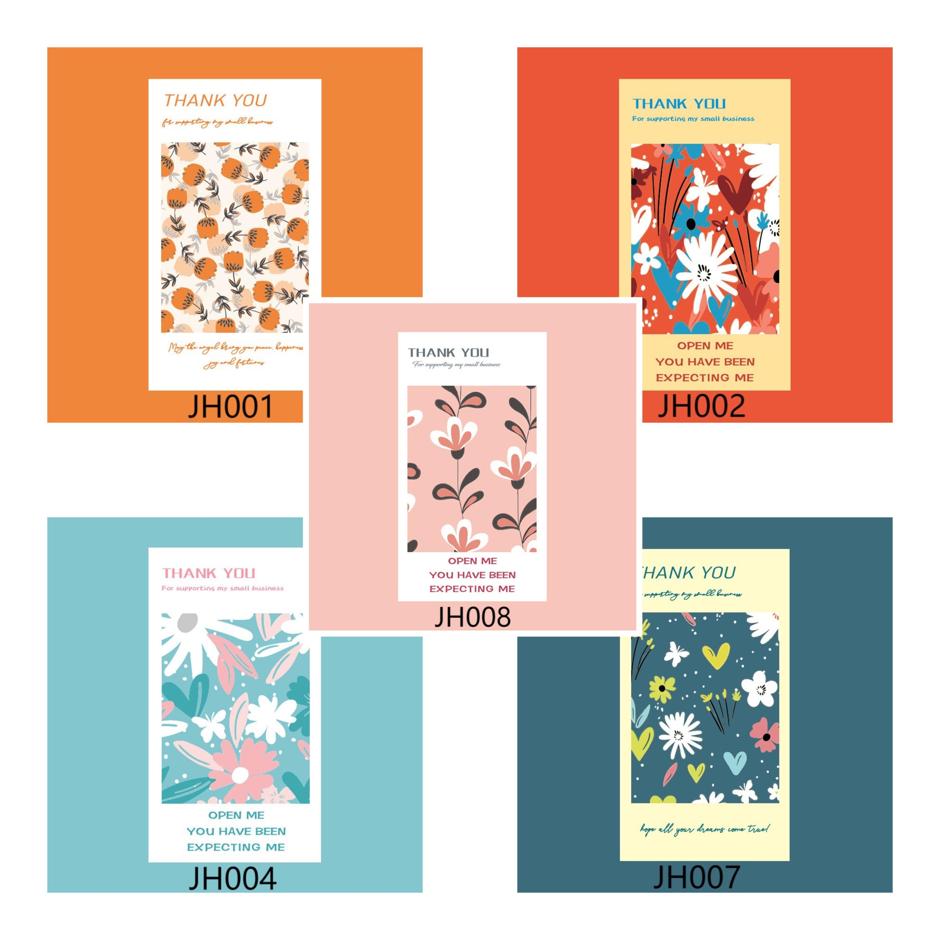 250 pcs/package flower pattern rectangular sticker gift box seal sticker seal sticker baking cake packaging label style 2