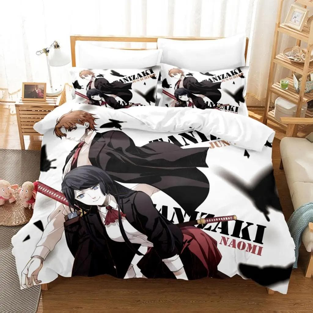 3d Print Anime Bungo Stray Dogs 2_3pcs Bedding Set Boys Girls Twin Queen Size Duvet Cover Pillowcase Bed Kids Adult Home Textile EU Single 135x200cm