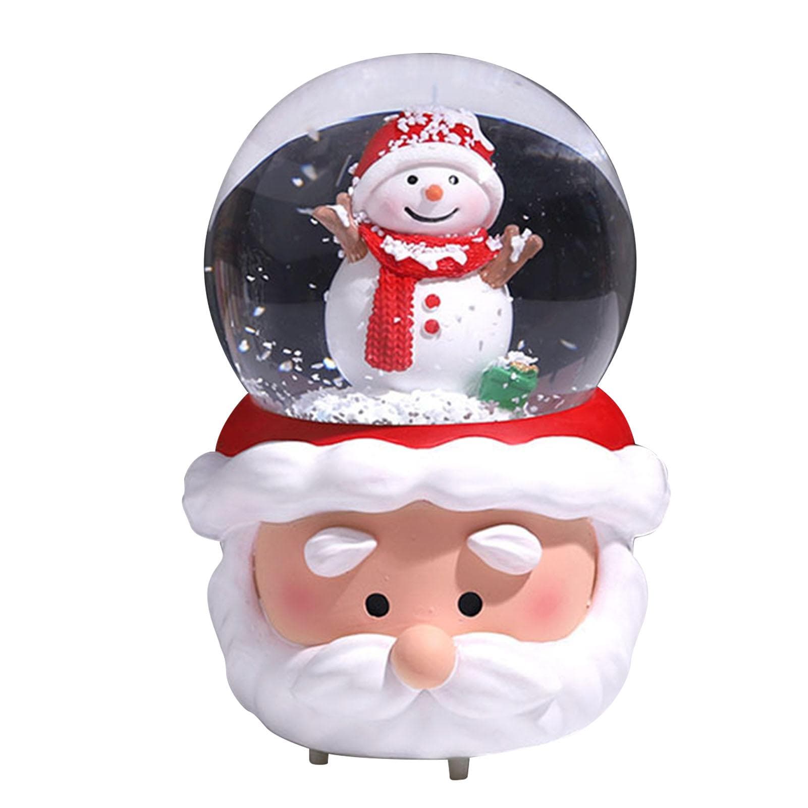 Christmas Snow Globe Colorful Lighting Home Decoration Night Light Decor for Family Friends Present