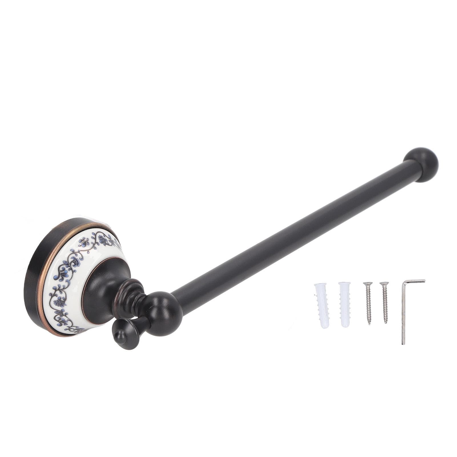 Retro Copper Bathroom Towel Bar Single Bath Towel Rack for Kitchen Wall Bathroom Wall