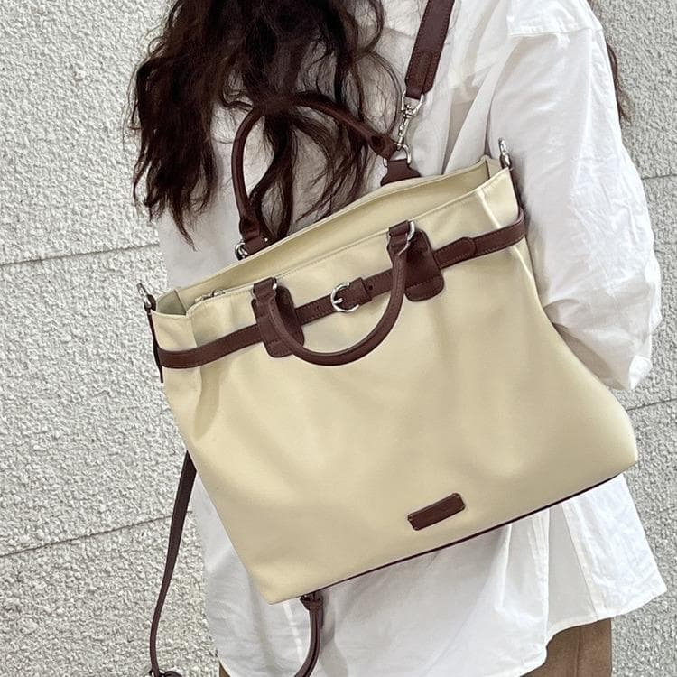 Large-capacity, Multi-functional Briefcase Designed for Women, A Commuter Hand-held Crossbody Bag