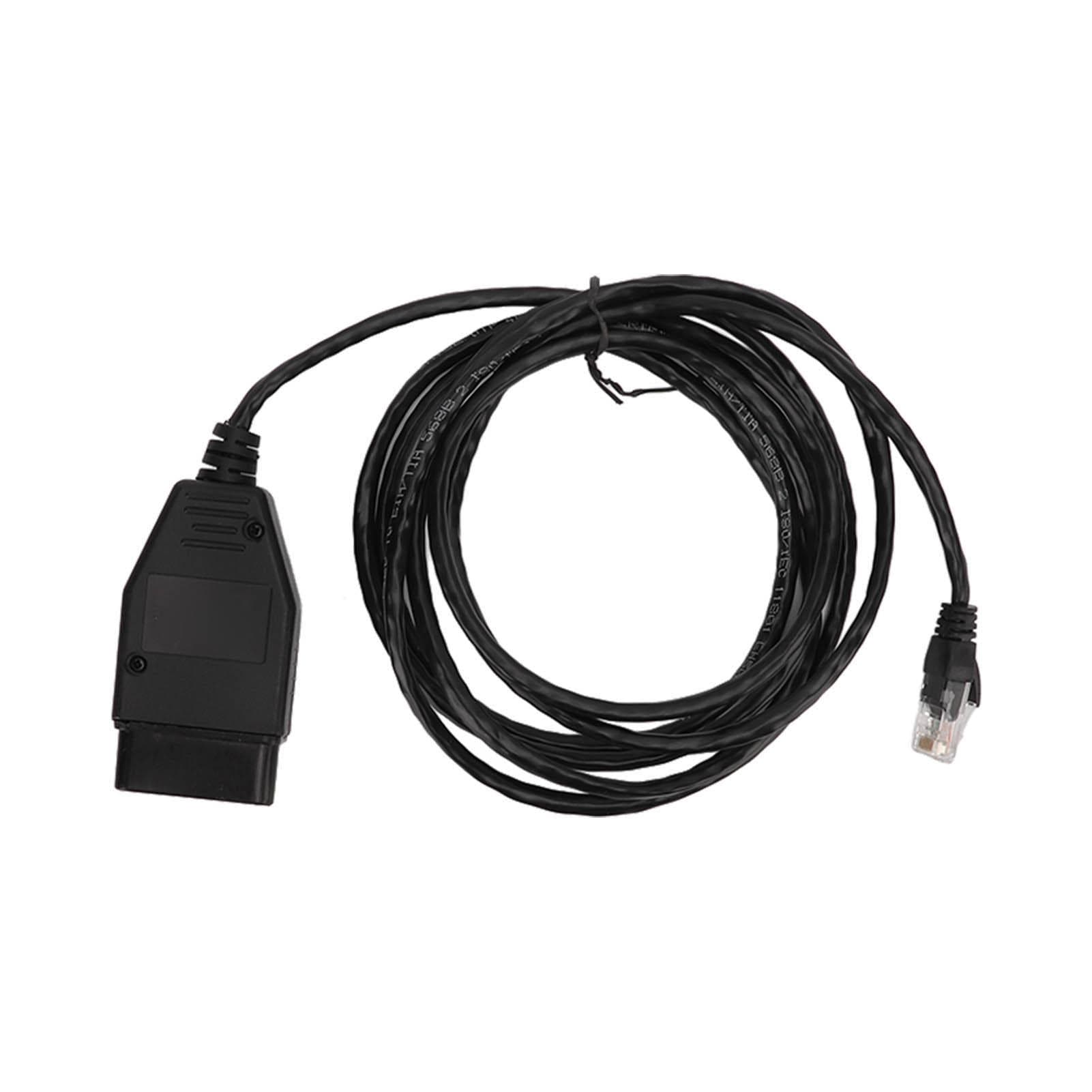Black Coding Cable ENET Interface Cable OBD2 Programming Cable Replacement for F Series 3 Series 5