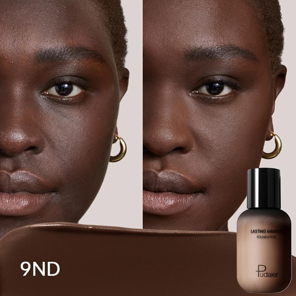9-in-1 Full Coverage Foundation  Waterproof, Long-Lasting, Matte Finish BB Cream, Ideal for Hiding Dark Circles & Acne, Natural Look Liquid Foundation 9ND
