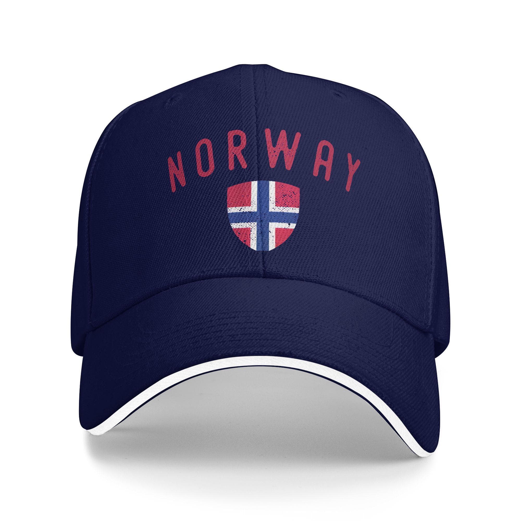 Summer Norway Shield Baseball Cap Outdoor Sport Classic Print Sun Hip Hop Hats Unisex Adult Dropshipping Baseball Caps One Size