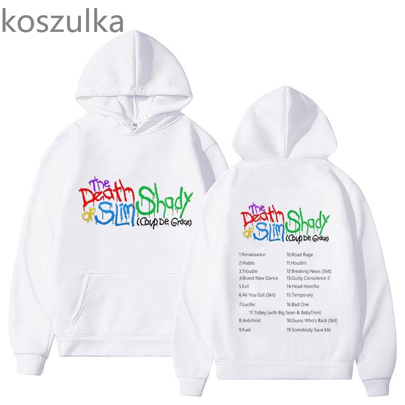 Eminem Houdini Tobey Hoodie The Death Of Slim Shady Fans Harajuku Pullover Tops Sweatshirt Autumn Wint Unisex Fashion Streetwear L