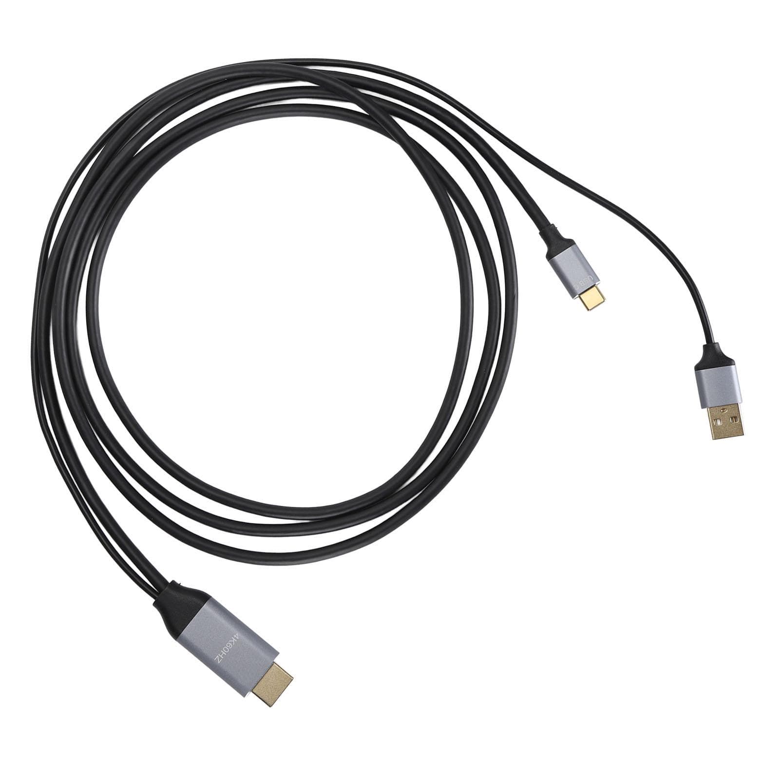 6.6ft HD Multimedia Interface to Type C Adapter Cable 4K At 60Hz 2K At 144Hz 1080P At 60Hz