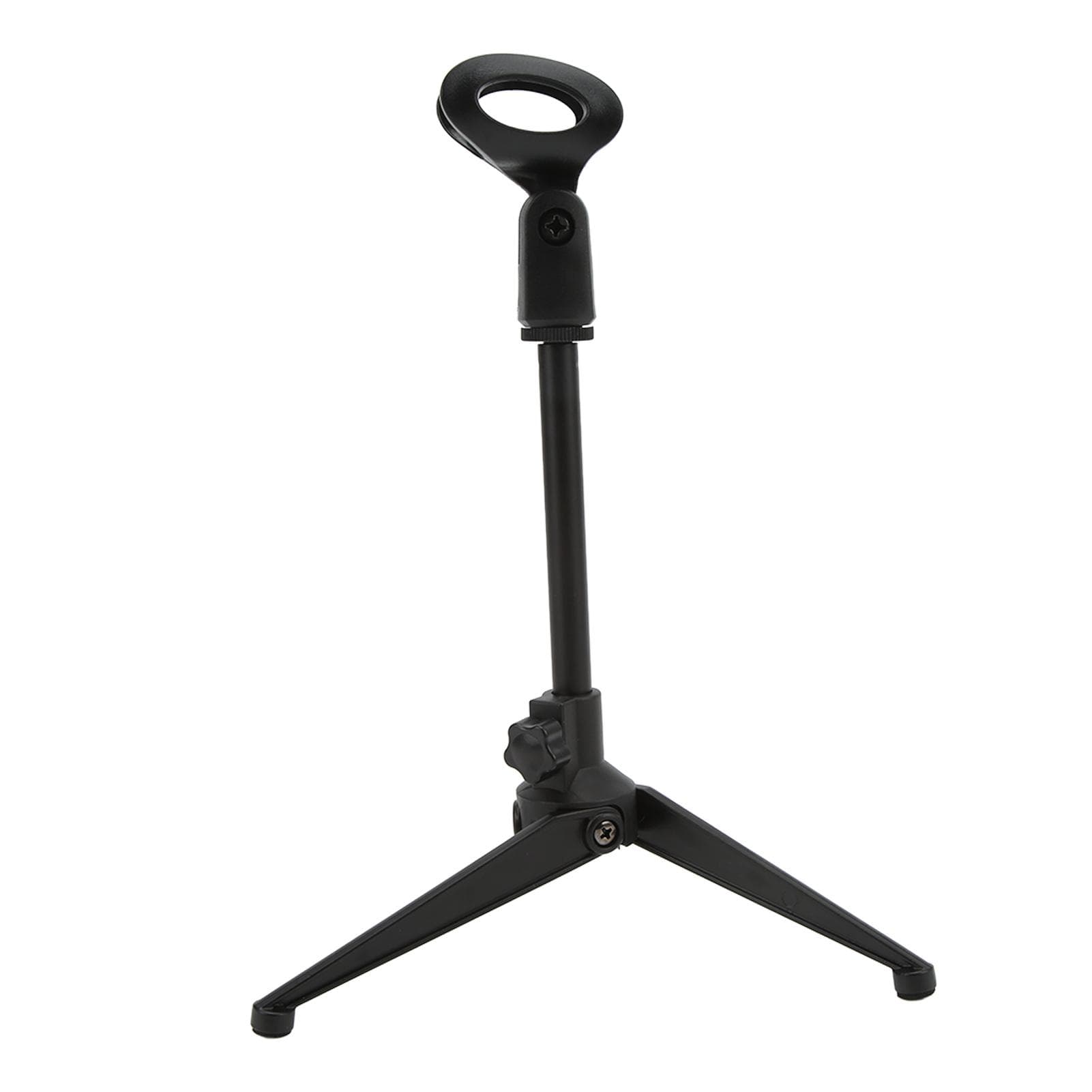 Adjustable Desktop Microphone Tripod Stand Holder Bracket Table Mic Holder with Mic Clip for