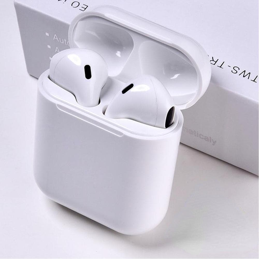 YurKem TWS Stereo Wireless 5.0 Bluetooth Earphone In-Ear Mini Earbuds Gaming Sport Headset With Charging Box Mic For IOS Android Smartphones white