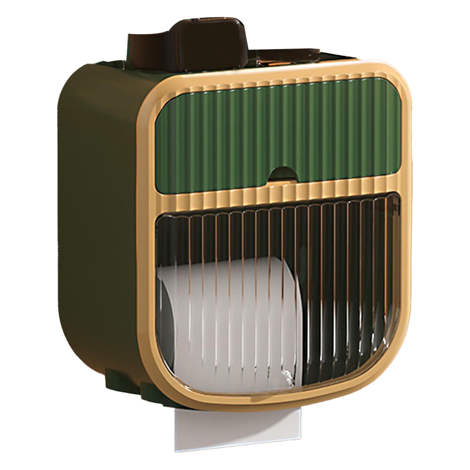 Toilet Paper Holder Wall Mounted Bathroom Tissue Roll Paper Towel Holder Tissue Dispensers for green