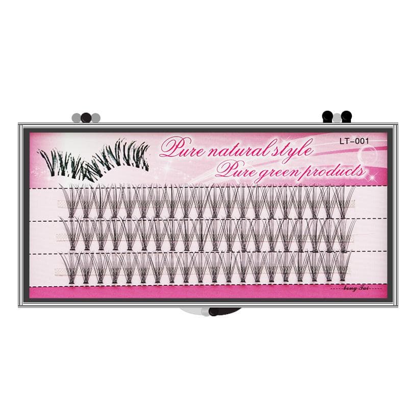 Fashion 60pcs Thick Natural Air False Eyelashes Professional Makeup Individual Cluster Eye Lashes Grafting False Eyelashes Eyelash Extensions 10mm