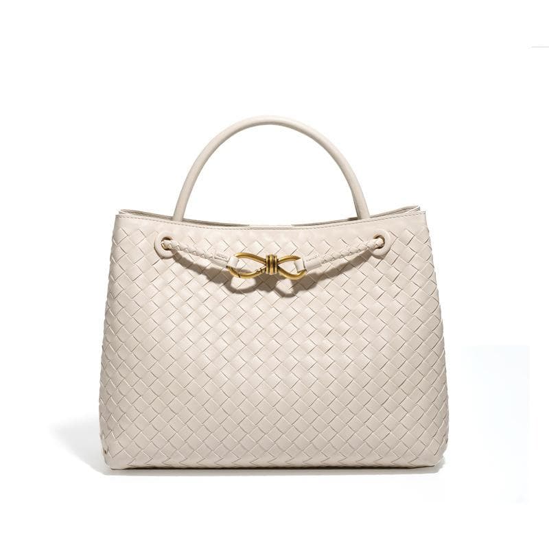Retro Large-capacity Bag, Women's Hand-woven Bag, Versatile Commuting Handbag, Fashionable and Casual Single-shoulder Crossbody Bag