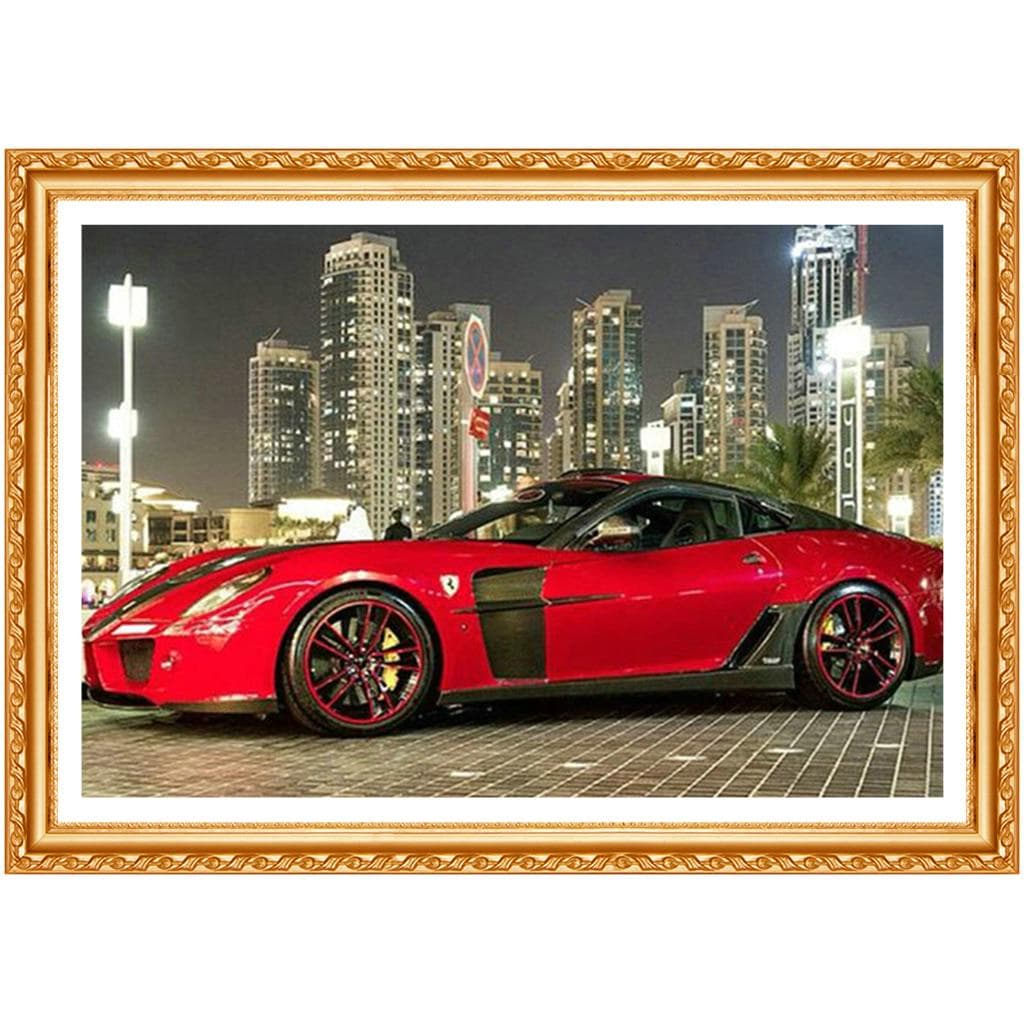 Full Round Diamond 5D DIY Diamond Painting Sports Car Embroidery Cross Stitch Rhinestone 20X30CM
