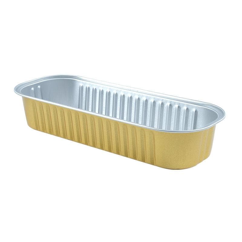 Mini Loaf Pans With Lids And Spoons, Rectangular Aluminum Foil Baking Pans Gold 10 PCS multicolour