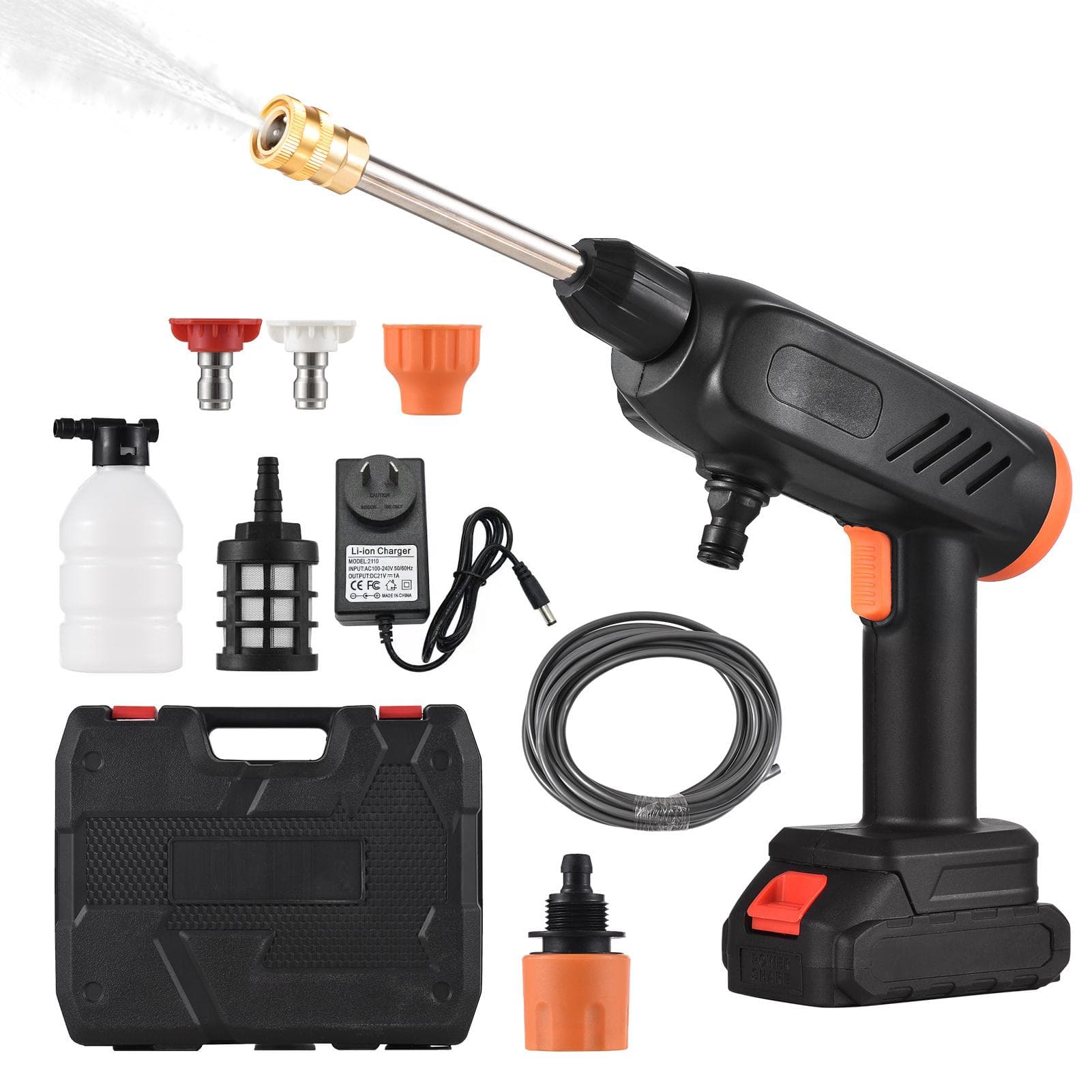 Handheld High Pressure Washer Cordless 21V Portable Multi-Function Washing Machine for Car AU-1