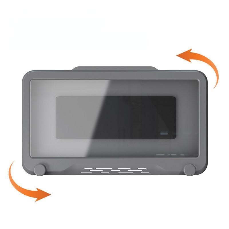 Wall-mounted Touch Screen Mobile Phone Holder Bathroom Sealed Protective Cover Storage Waterproof Bathroom Storage Box grey