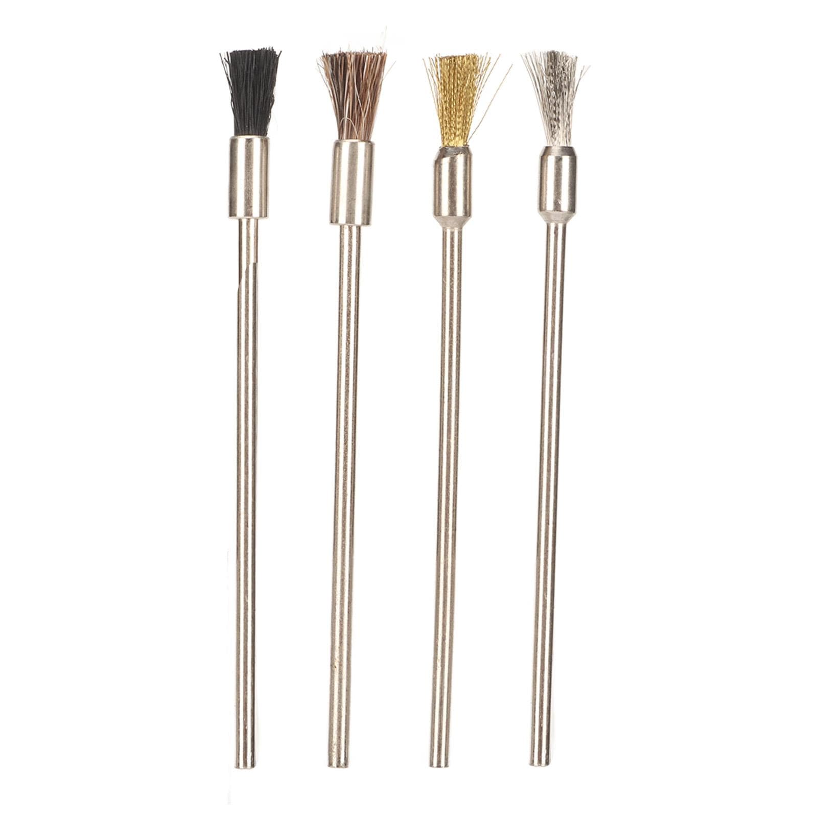 4pcs Scratch Brush Pen Set Fiberglass Nylon Tip Rust Remover Brush Pen for Corrosion Jewelry