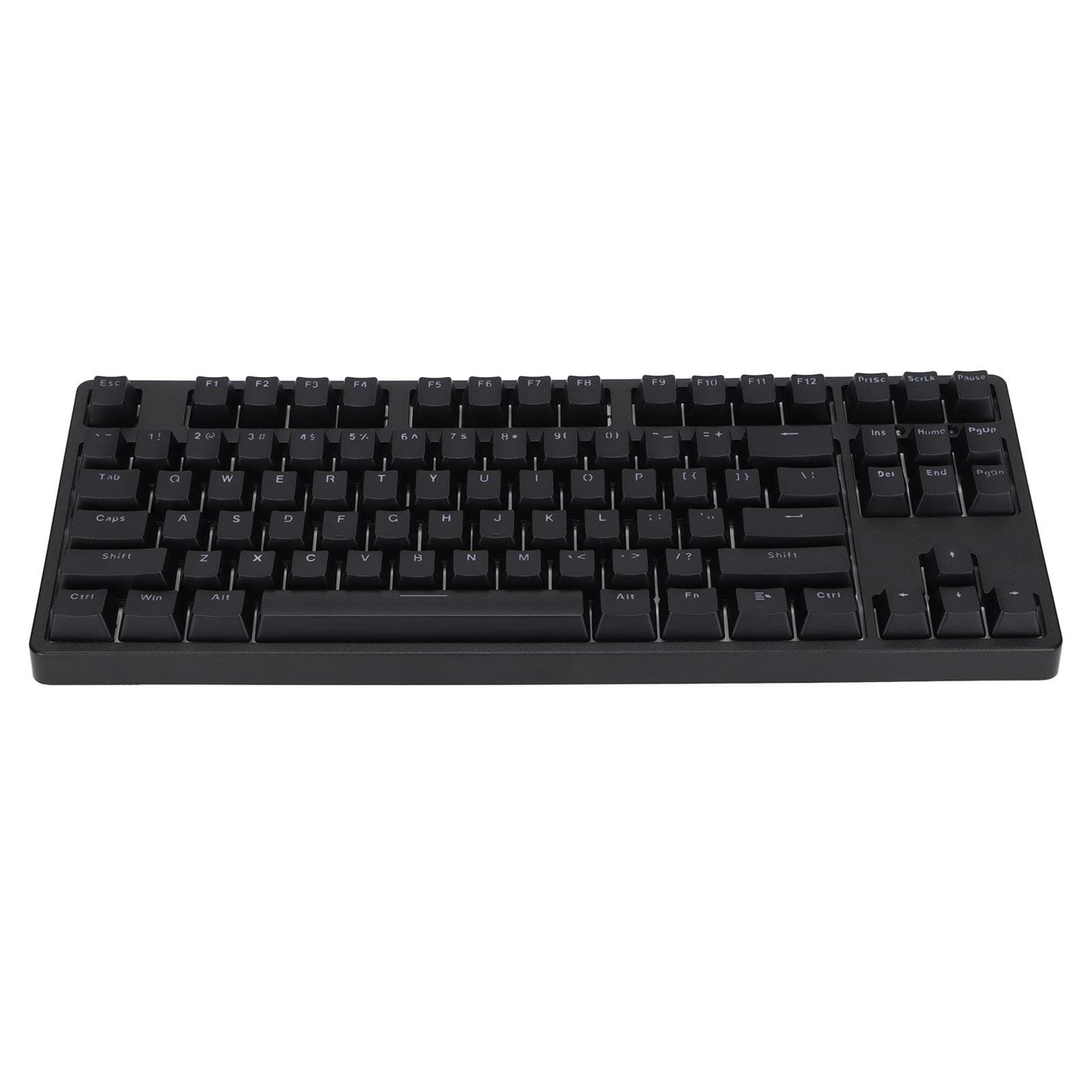Gaming Keyboard Wired 87 Keys Ergonomic Mechanical Keyboard with Dye Sublimation Keycap for Home black