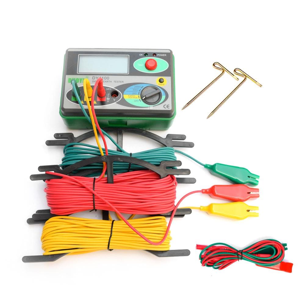 DUOYI DY4100 Ground Resistance Tester Digital Meggers Lightnings Protections Grounding Resistance multicolour