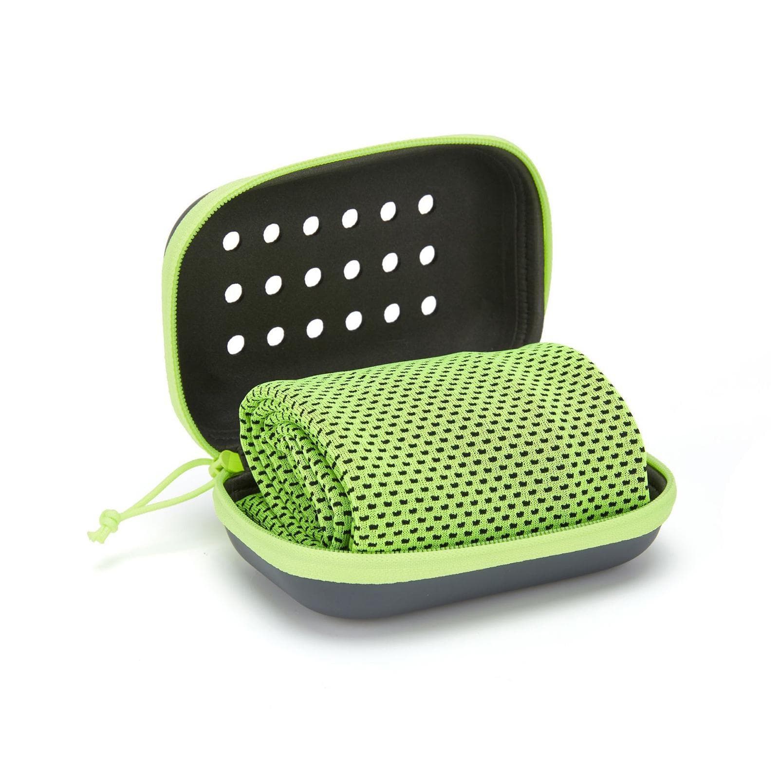 Sports Towel, Sports Rags, Breathable Cooling Towel, with Storage Box, Suitable for Yoga, Sports, and Gyms green