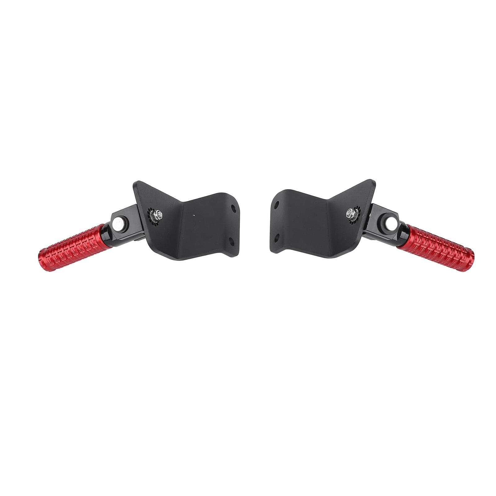 Motorcycle Rear Foot Peg Enhanced Control Increased Friction Aluminum Alloy Rear Footrest Pedal for red