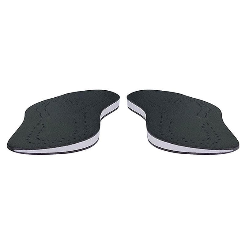 Foot Knock Knee Pain Unisex Leather O/X Leg Orthopedic Insoles Bow Legs Valgus Varus Shoes Pad Correction Shoe Inserts Men Women 39-40 black