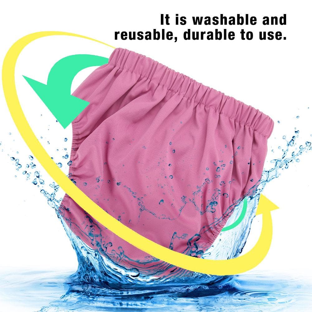 Adult Cloth Diaper Reusable Washable Adjustable Large Nappy Rose306