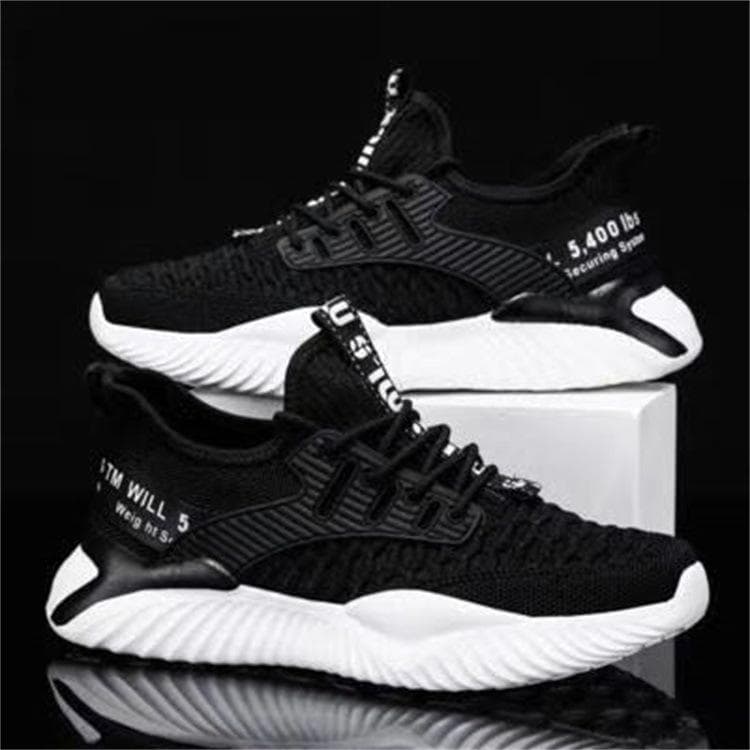 Spring New Men's Shoes Fashion Flying Weaving Men's Casual Shoes Korean Version Trendy Breathable Running Sports Shoes Men 45
