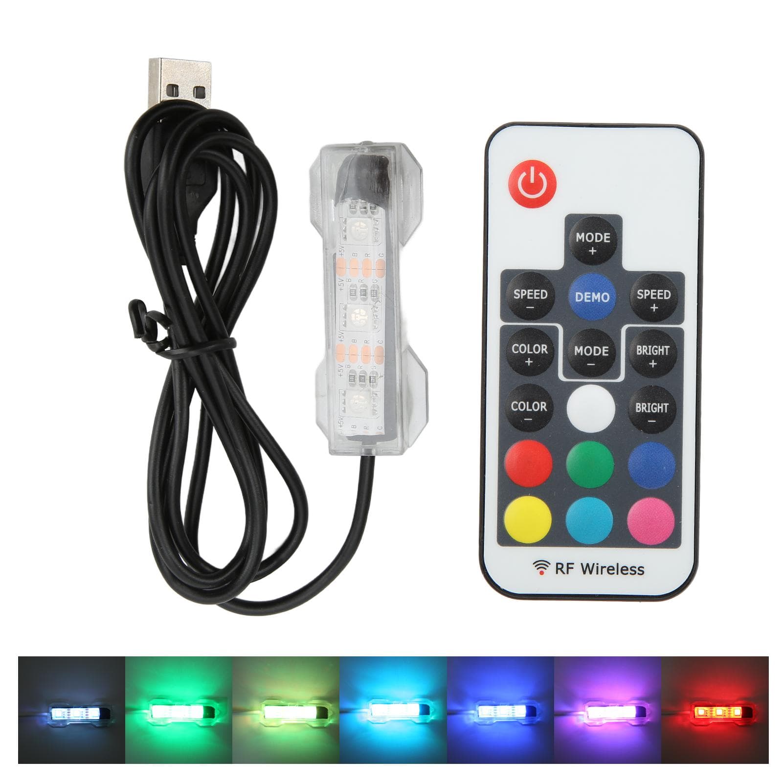 LED Aquarium Light Micro Landscape Fish Tank Remote Control Light for Medium Small Fish Tanks with