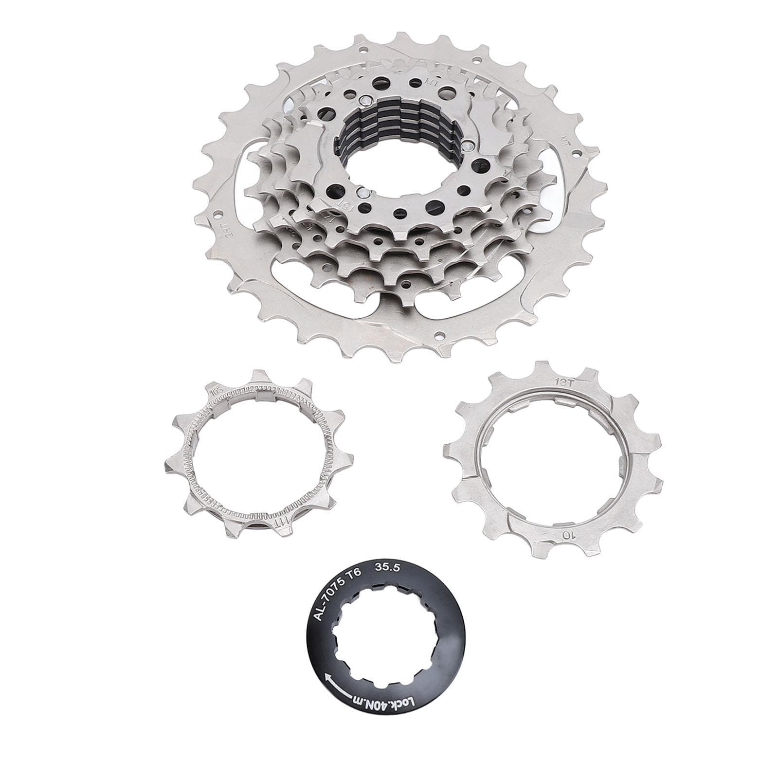 Bike Cassette 7 Speed Stainless Steel Aluminum Alloy Low Noise Bicycle Cassette Flywheel for