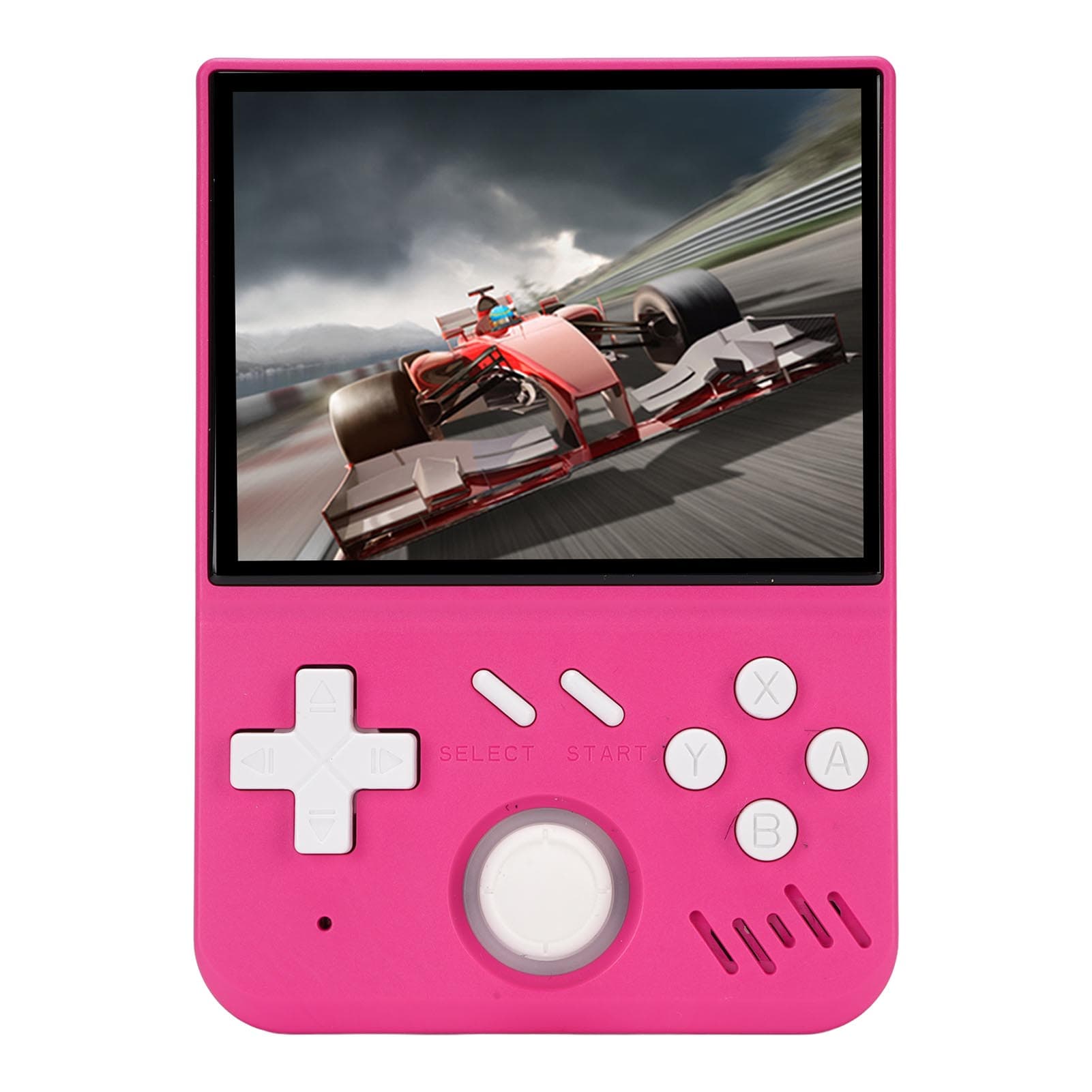 Handheld Game Console 3.5 Inch Screen Portable Retro Handheld Video Gaming Console for 64G pink
