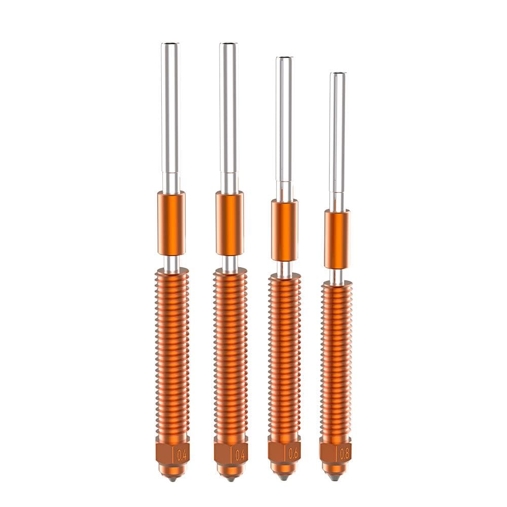 Creality K2 Plus 3D Printer Accessory Unicorn K2P QuickSwap Nozzle Kit ( 0.4mm*2, 0.6mm*1, multicolour