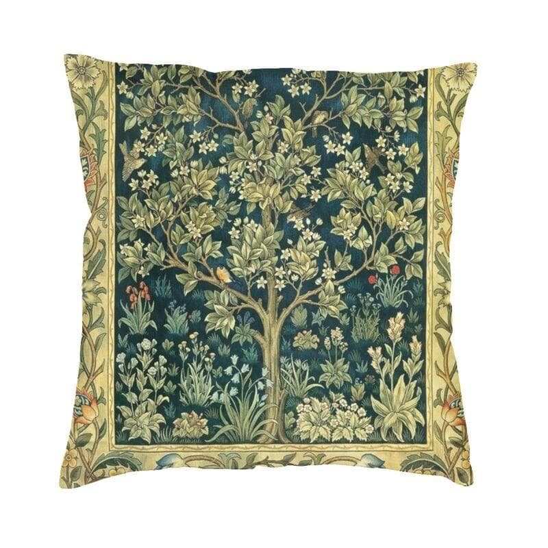 Luxury Fox And Hares By William Morris Cushion Cover 45x45cm Velvet Floral Textile Pattern Throw Pillow Case for Car Pillowcase 30x30cm 12x12in