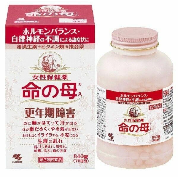 Inochi no Haha A, Kobayashi Seiyaku complex for women during menopause, for 70 days