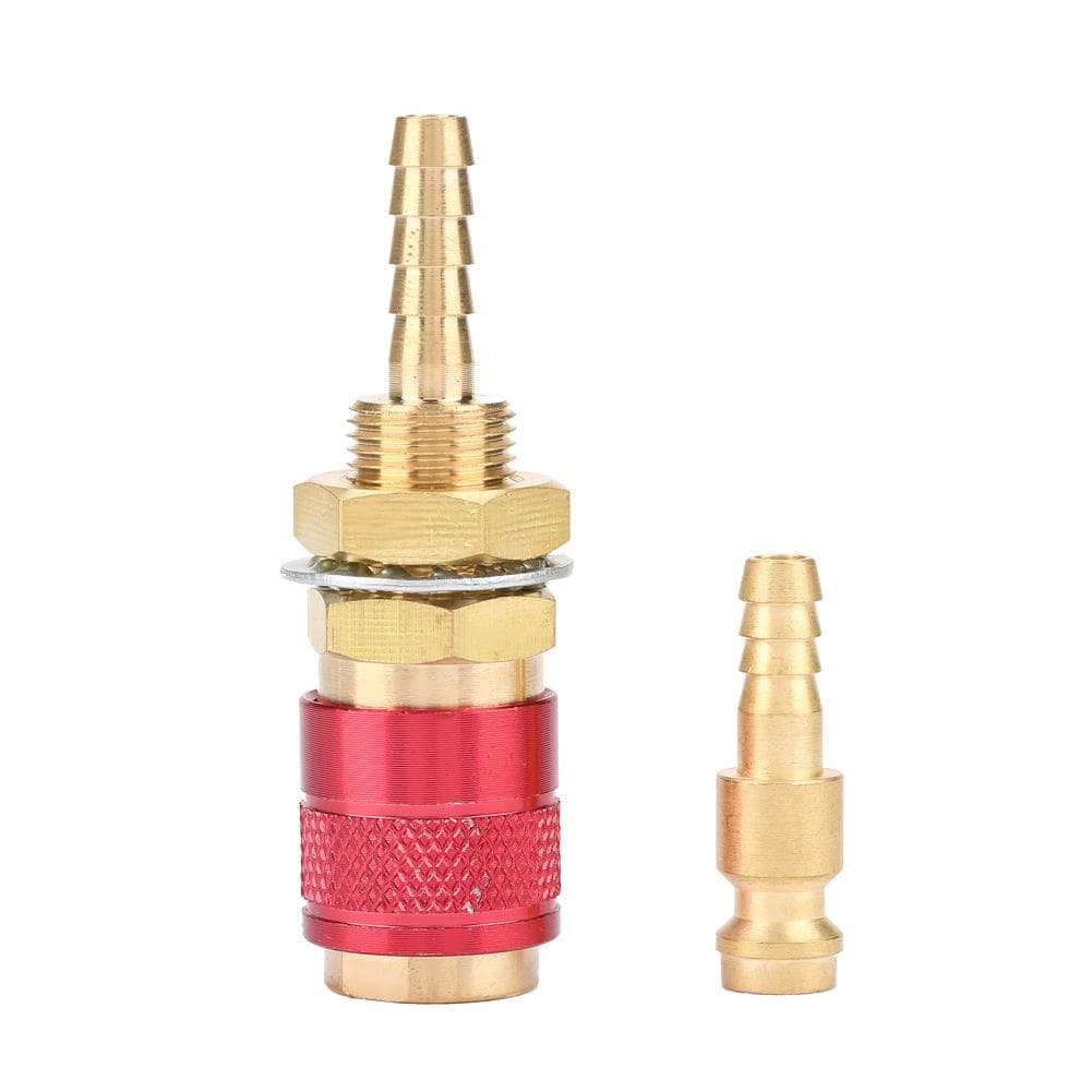 M6 Gas & Water Quick Connector for MIG TIG Welder Torch Fitting For Welding Torch Red
