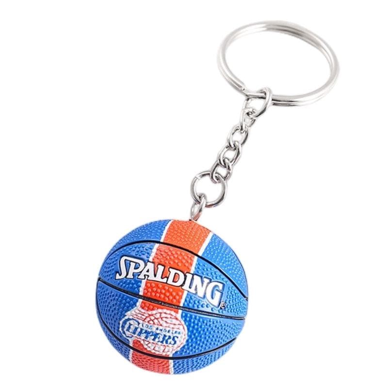 Leather Basketball Keychain With James Curry Durant Kobe Harden And Irving Pendants Clippers
