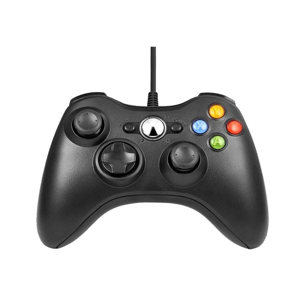 For Xbox 360 USB Wired Gamepad Support Win7/8/10 System PC Controller black